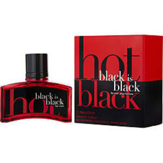 BLACK IS BLACK HOT by Nuparfums EDT SPRAY 3.4 OZ For Men