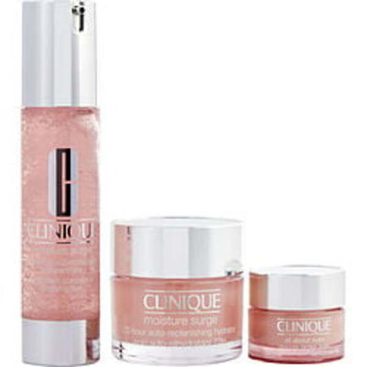 CLINIQUE by Clinique Moisture Surge Best Set: Hydrating Supercharged Concentrate + 72-Hour Auto-Replenishing Hydrator + All About Eyes --3pcs For Women