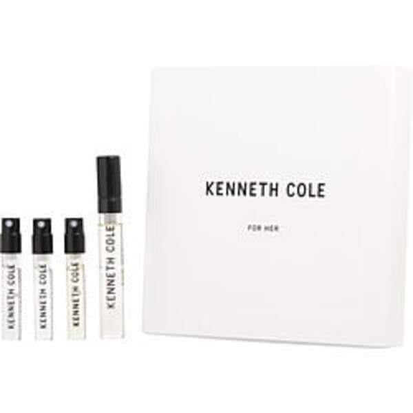 KENNETH COLE VARIETY by Kenneth Cole 4 PIECE MINI VARIETY WITH KENNETH COLE FOR HER EDP 0.13 OZ & INTENSITY & ENERGY & SERENITY AND ALL ARE EDT SPRAY VIAL For Women