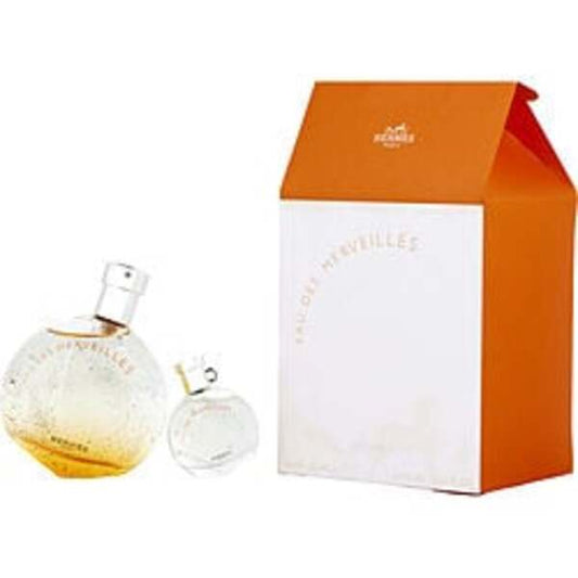 EAU DES MERVEILLES by Hermes EDT SPRAY 1.6 OZ & EDT 0.25 OZ MINI For Women