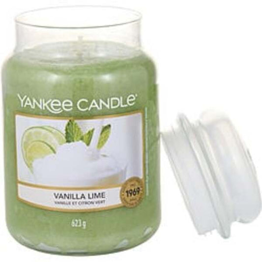 YANKEE CANDLE by Yankee Candle VANILLA LIME SCENTED LARGE JAR 22 OZ For Anyone