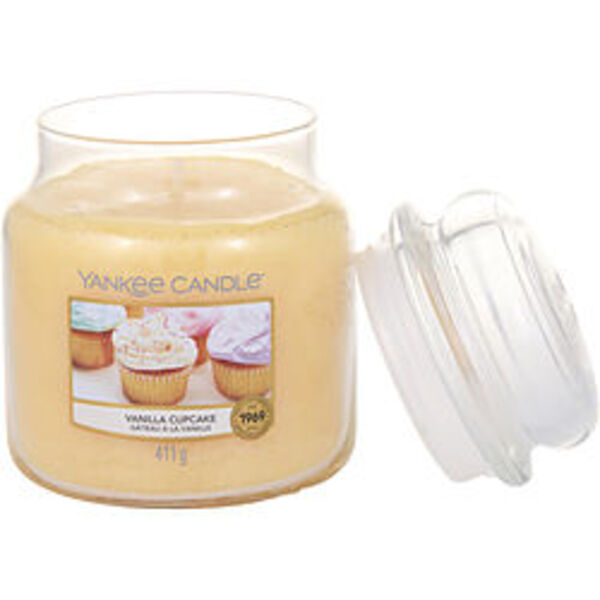 YANKEE CANDLE by Yankee Candle VANILLA CUPCAKE SCENTED MEDIUM JAR 14.5 OZ For Anyone