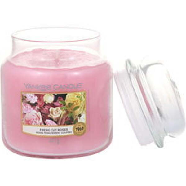 YANKEE CANDLE by Yankee Candle FRESH CUT ROSES SCENTED MEDIUM JAR 14.5 OZ For Anyone