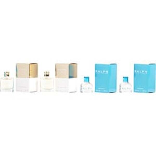 RALPH LAUREN VARIETY by Ralph Lauren 4 PIECE WOMENS VARIETY WITH RALPH EDT 0.25 OZ X 2 & WOMAN EAU DE PARFUM 0.23 OZ X 2 For Women