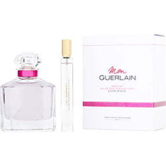 MON GUERLAIN BLOOM OF ROSE by Guerlain EDT SPRAY 3.4 OZ & EDT PURSE SPRAY 0.33 OZ For Women