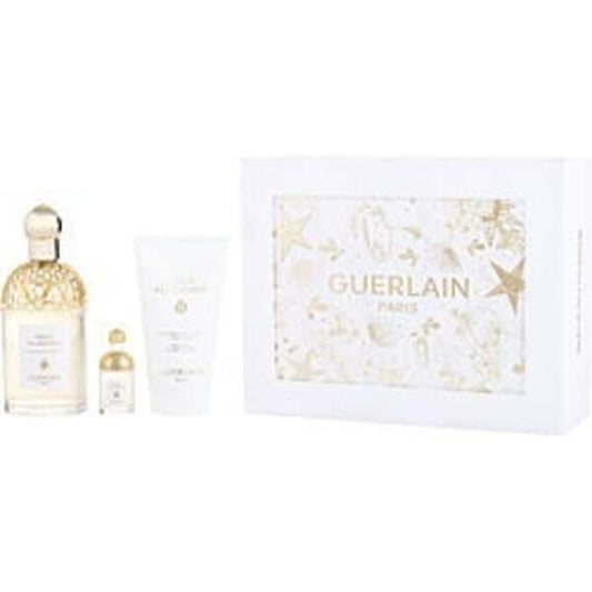 AQUA ALLEGORIA MANDARINE BASILIC by Guerlain EDT SPRAY 4.2 OZ & BODY LOTION 2.5 OZ & EDT 0.25 OZ MINI For Women