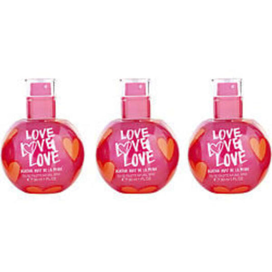 AGATHA RUIZ DE LA PRADA LOVE LOVE LOVE by Agatha Ruiz De La Prada EDT SPRAY 1 OZ X 3 For Women