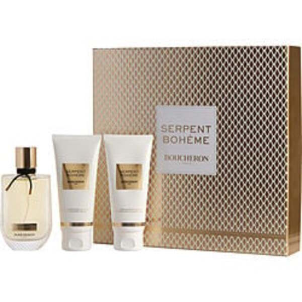 BOUCHERON SERPENT BOHEME by Boucheron EAU DE PARFUM SPRAY 3 OZ & BODY LOTION 3.4 OZ & SHOWER GEL 3.4 OZ For Women