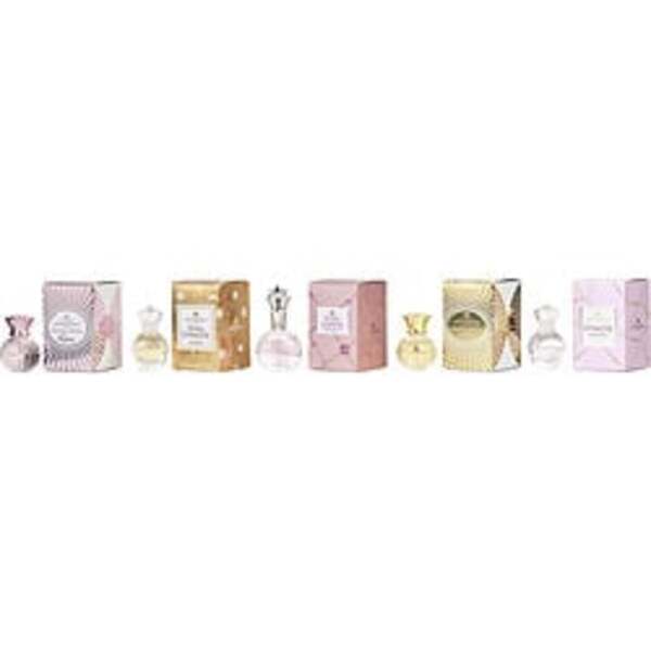 MARINA DE BOURBON VARIETY by Marina de Bourbon MINIATURE COLLECTION WITH CRISTAL ROYAL ROSE & GOLDEN DYNASTIE & ROYAL MARINA RUBIS & CRISTAL ROYAL & DYNASTIE MADEMOISELLE 5X EAU DE PARFUM 0.25 OZ For Women