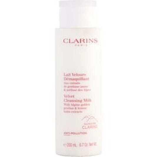 Clarins by Clarins Velvet Cleansing Milk with Alpine Golden Gentian & Lemon Balm Extracts  --200ml/6.7oz For Women