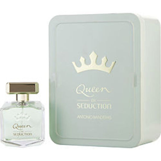 QUEEN OF SEDUCTION by Antonio Banderas EDT SPRAY 2.7 OZ (METAL EDITION) For Women