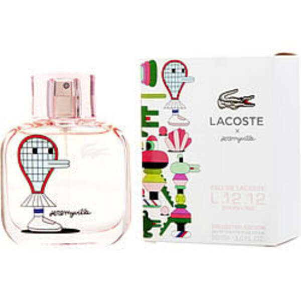 LACOSTE EAU DE LACOSTE L.12.12 POUR ELLE SPARKLING by Lacoste EDT SPRAY 3 OZ (JEREMYVILLE LIMITED EDITION) For Women