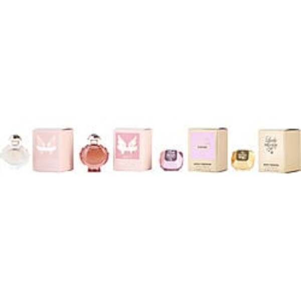 PACO RABANNE VARIETY by Paco Rabanne 4 PIECE WOMENS MINI VARIETY WITH OLYMPEA  & LADY MILLION & LADY MILLION EMPIRE & OLYMPEA LEGEND AND ALL ARE EAU DE PARFUM MINI For Women