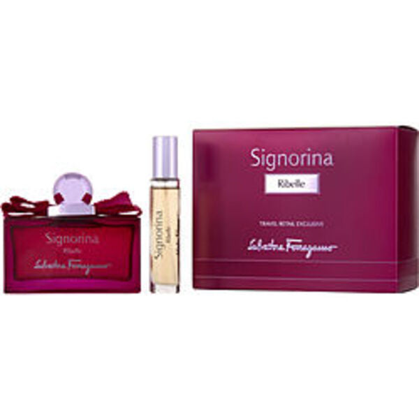 Signorina Ribelle By Signorina Eau De Parfum Spray 3.4 Oz & Eau De Parfum Spray 0.34 Oz Mini For Women