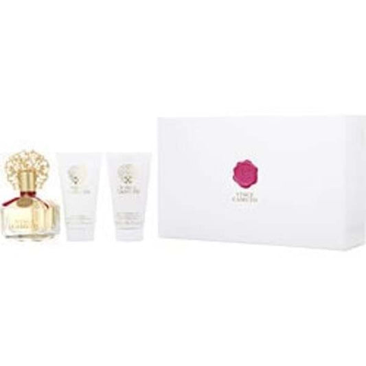 Vince Camuto By Vince Camuto Eau De Parfum Spray 3.4 Oz & Body Lotion 2.5 Oz & Bath And Shower Gel 2.5 Oz For Women