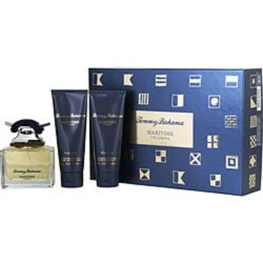 Tommy Bahama Maritime Triumph By Tommy Bahama Eau De Cologne Spray 4.2 Oz & After Shave Balm 3.4 Oz & Hair & Body Wash 3.4 Oz For Men