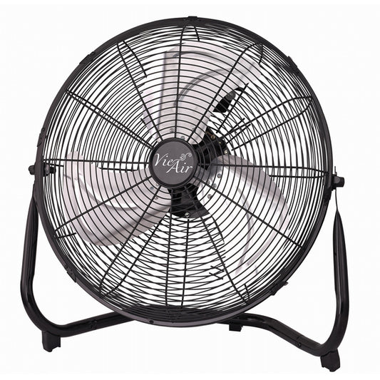 Vie Air 14 Inch Industrial High Velocity Heavy Duty Metal Floor Fan with 3 Speed Settings