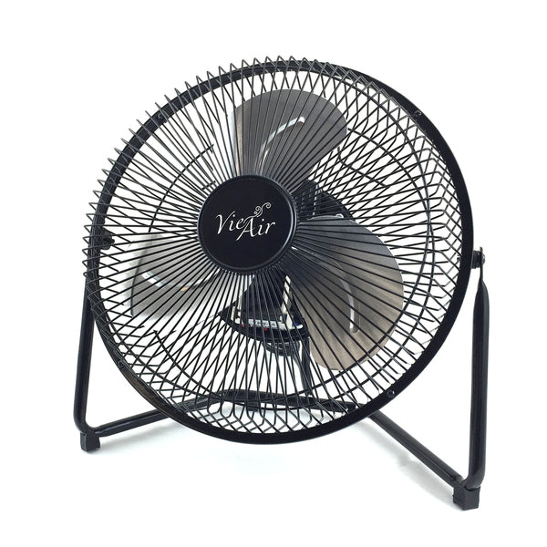 Vie Air 9 Inch High Velocity Tilting 3 Speed Metal Floor Fan