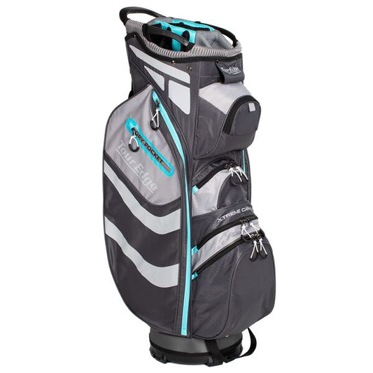 Tour Edge Hot Launch Xtreme Stand 5.0 Bag-Silver-Blue