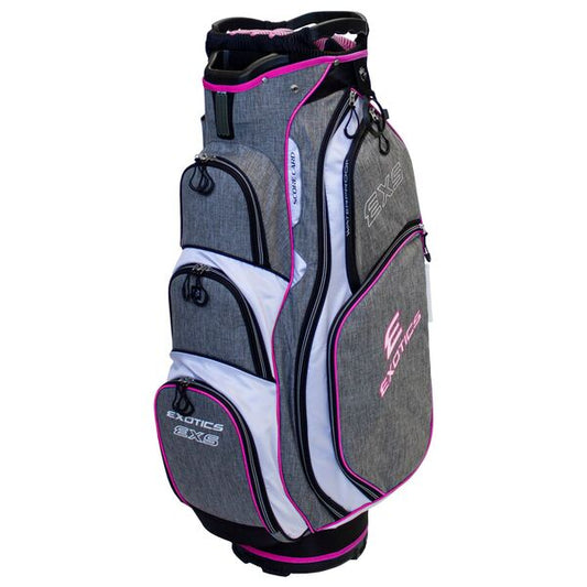 Tour Edge Exotics Xtreme Cart 7.0 Bag-Heath-Pink-White