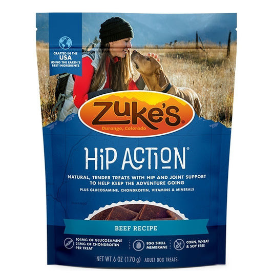 Zukes Dog Hip Action Beef 6Oz