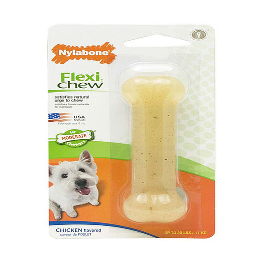 Nylabone Flex Moderate Chew Dog Toy Chicken, 1ea/SMall/Regular 1 ct