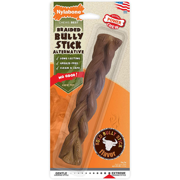 Nylabone Power Chew Alternative Braided Bully Braid Stick Bully; Bully Stick; 1ea-Large-Giant 1 ct