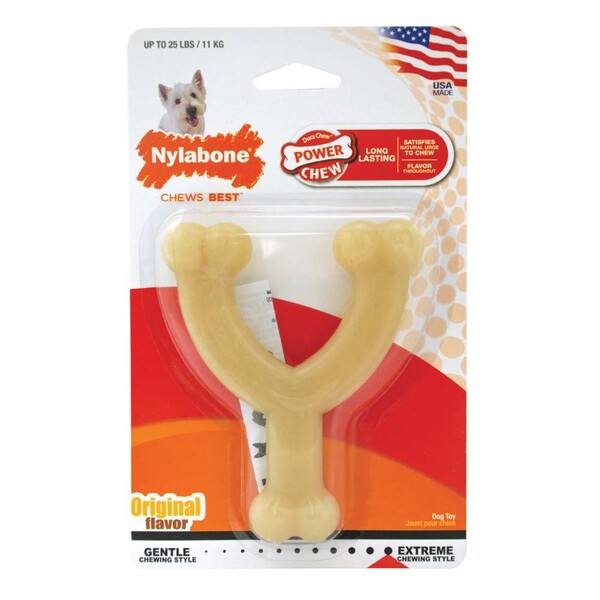 Nylabone Wishbone Power Chew Dog Toy Adult Dog Original; Original; 1ea-SMall-Regular 1 ct